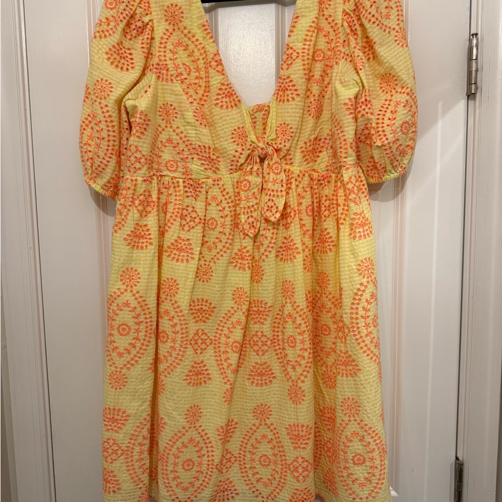 Lilly Pulitzer Yellow and Pink Dress
